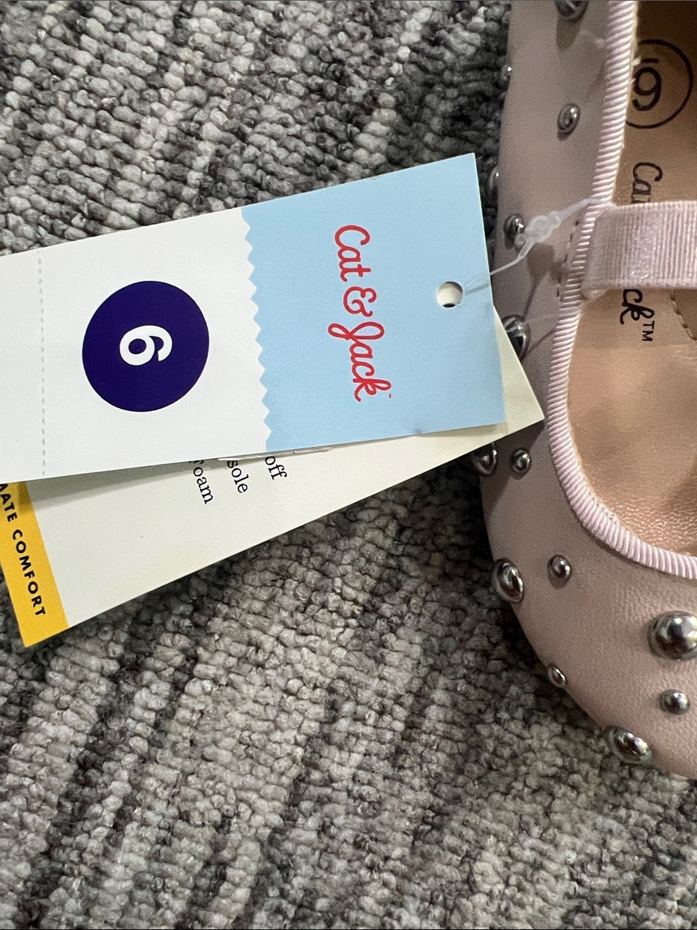 Cat & Jack Girl's - Heather Ballet Flats Toddler Various Sizes - Picture 11 of 13